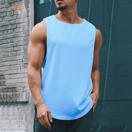 Summer Gym Tank Top Men Mesh Clothing Quick Dry Bodybuilding Sleeveless T Shirt Fitness Singlets Basketball Sports Muscle Vest