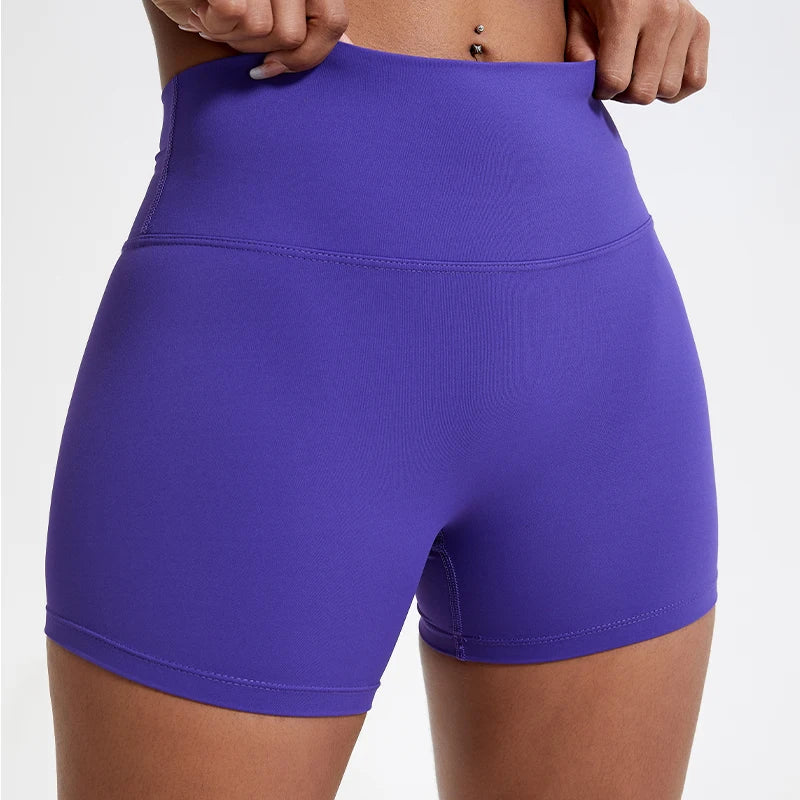 Hearuisavy Running Sports Shorts Women Buttock Lift Gym Leggings Women Cycling Slim Fit Workout Shorts High Waist Yoga Shorts