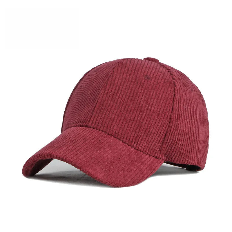 Head Suede Baseball Caps For Men Women Autumn Winter Solid Retro Snapback Hip Hop Hat Unisex Street Adjustable Sun Visor Caps