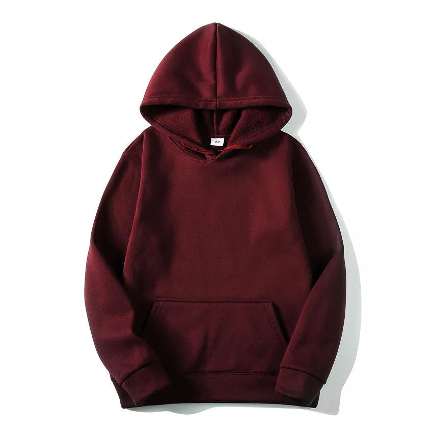 Fashion Men's Women's Hoodies Spring Autumn Winter Casual Hoodies Sweatshirts Men Tops Solid Color Hoodie Sweatshirt Male