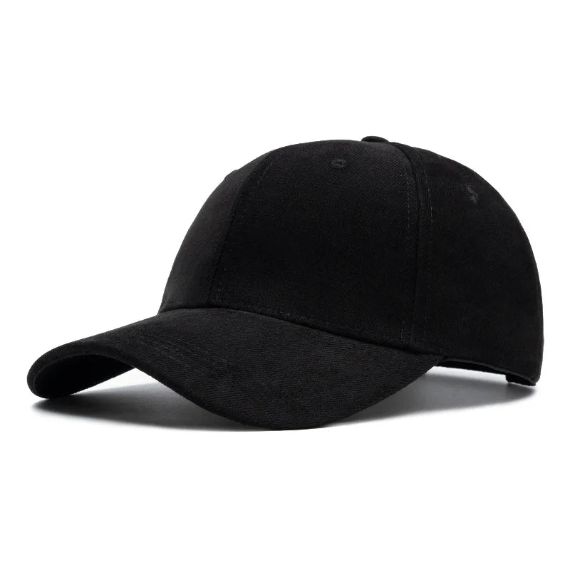 Head Suede Baseball Caps For Men Women Autumn Winter Solid Retro Snapback Hip Hop Hat Unisex Street Adjustable Sun Visor Caps