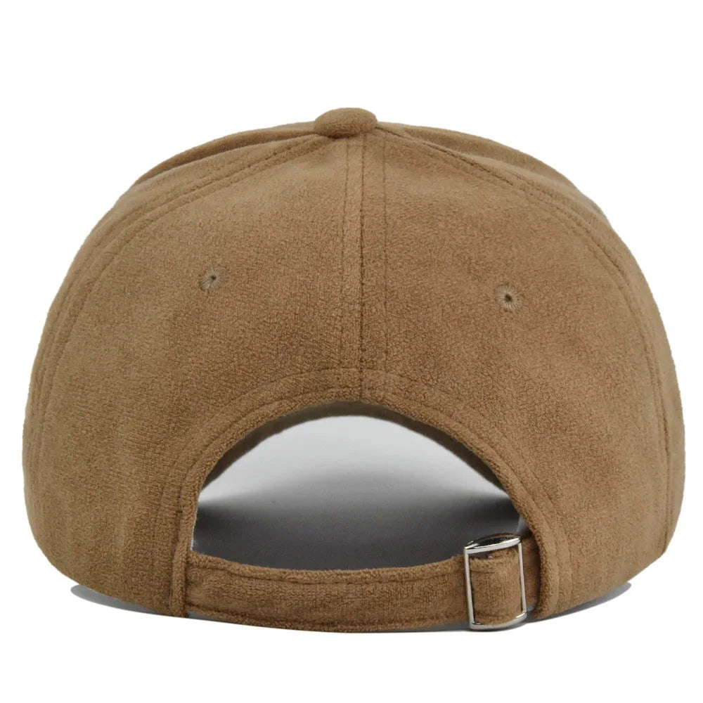 Casquettes de baseball en daim à la mode pour hommes et femmes, automne hiver, solide, rétro, snapback, hip-hop, unisexe, rue, réglable, pare-soleil