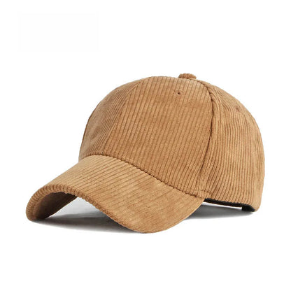 Head Suede Baseball Caps For Men Women Autumn Winter Solid Retro Snapback Hip Hop Hat Unisex Street Adjustable Sun Visor Caps
